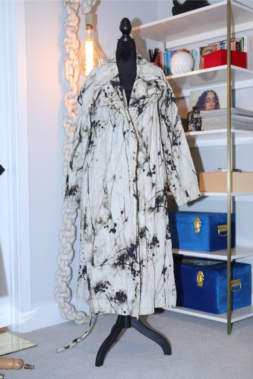 paint splatter trench coat | lafayette 148