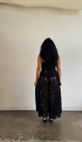 lace gown in vintage lace | classic black