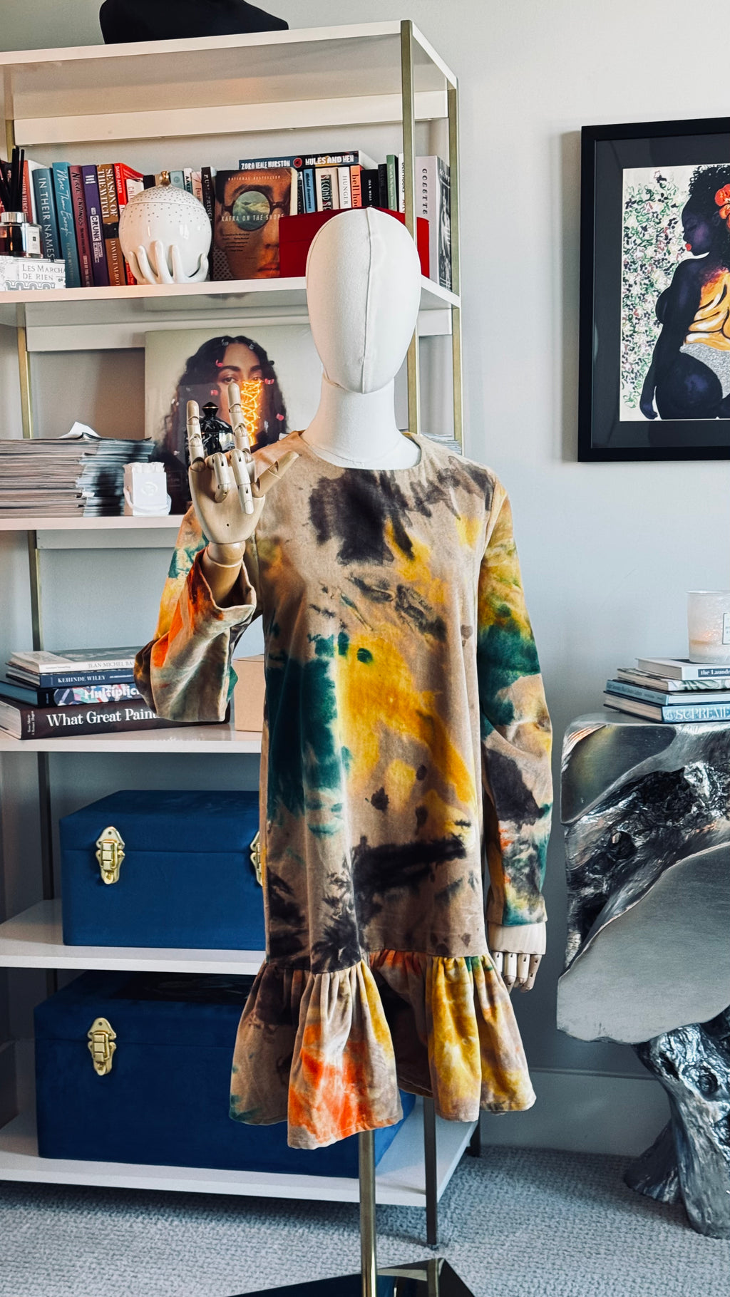 fumi dress in brushed terry | busayo